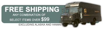 Free Shipping for select items $99 and over