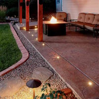 LED Landscape Paver Concrete Dot Lights by Dekor - Lifestyle 1