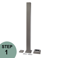 Tu-Step Prestige Aluminum Posts by DekPro - Cocoa Bronze