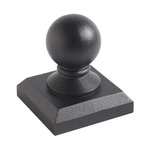 Al13 Ball Top Post Cap by Fortress - Black Sand