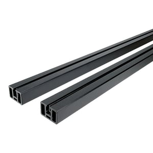 Al13 Home Glass Panel Rails - Black Sand