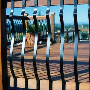 Deckorators Baroque Face-Mount Balusters Installed