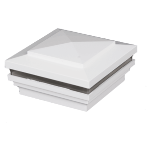 Designer Island Halo Low Voltage Light Post Cap - White