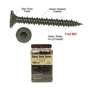 CB Star Drive Cement Board Screws