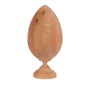 Boston Egg Finial - Cedar