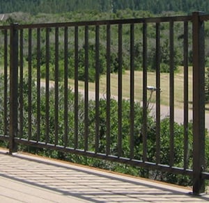 Fortress Fe26 Classic Iron Straight Railing Panel