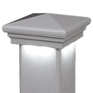 Contemporary Pyramid Downward LED Low Voltage Post Cap