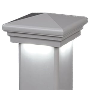 Designer Contemporary Pyramid Downward LED Low Voltage Post Cap