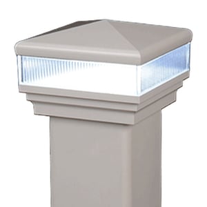 Designer Contemporary Pyramid Scallop Lens LED Low Voltage Post Cap