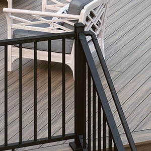 Deckorators ALX Contemporary Post Kit - Installed