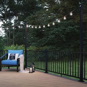 Deckorators ALX Post Extensions Installed