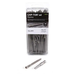 Starborn Cap-Tor xd Deck Screws for Deckorators - Gray