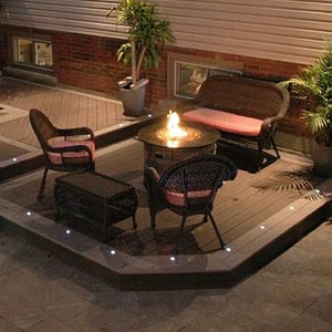 Dek Dots Recessed Outdoor LED Light Kit from Dekor