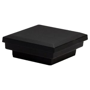 Dekor Flat Post Cap - Antique Metal Black