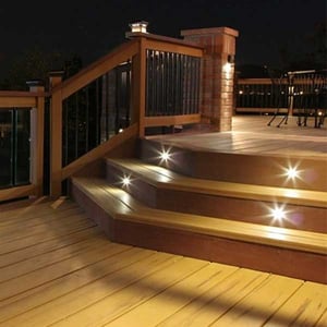 Dekor Millennium LED Recessed Deck Stair Lights