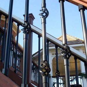 Round Aluminum Basket Balusters by Dekor