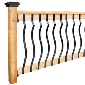 Face Mount Belly Aluminum Balusters from DEKPRO