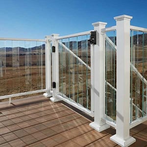 DekPro Prestige Glass Balusters Installed