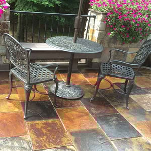 DekTek Radiance Deck Tiles - Tuscan Medley Installed