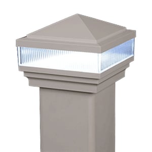 Designer Colonial Pyramid Scallop Lens LED Low Voltage Post Cap