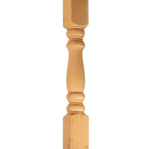 Designer Newel Cedar - Closeup
