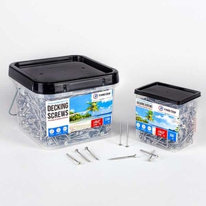 #10 X 3 STAR DRIVE T20 TORX STAINLESS STEEL DECK SCREWS buckets