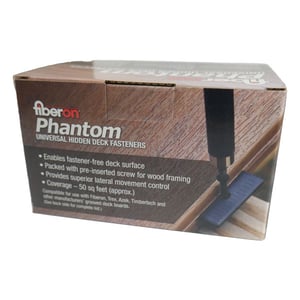 Fiberon Phantom Universal Hidden Fasteners - 90pc Box
