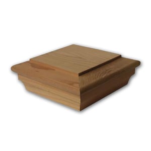 Flat Top Post Cap with Colonial Trim