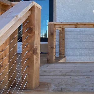 FlexFX Swageless Wood Fittings for Cable Rail