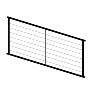 Fortress H-Series Cable Rail Stair Panel