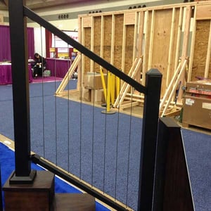 Vertical Cable Rail Stair Panels from Fortress