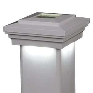 Island Downward LED Solar Post Cap
