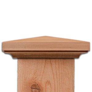 Nantucket Martha's Vineyard Non-Slip Over Post Cap - Western Red Cedar
