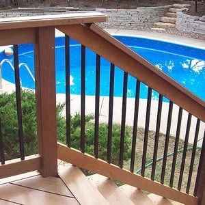 Fortress MEGA Square Steel Balusters Installed