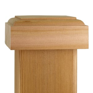 Premium Wood Post Cap - Cedar or Treated Wood