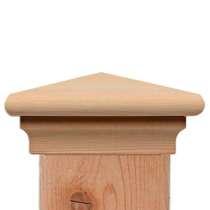 Monterey Slip Over Post Cap - Western Red Cedar
