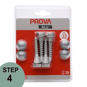 Prova PA22 Hex Screws - Aluminum Silver