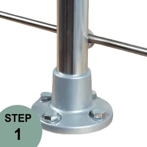 Step 1 | PA1 Top Mount Post by Prova Railing