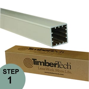 Timbertech Post Sleeve - White