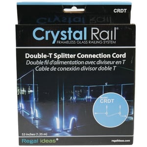 Regal Ideas Crystal Rail Double-T Splitter Connection Cable - Package - Front