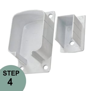 Regal Rail Wall Bracket - White