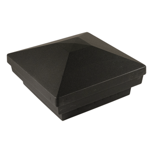 Dekor Rondi Pyramid Post Cap - Antique Metal Black