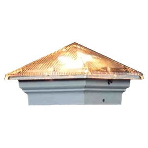 Clearance Aurora Glass Roof Pyramid 12V Deck Light
