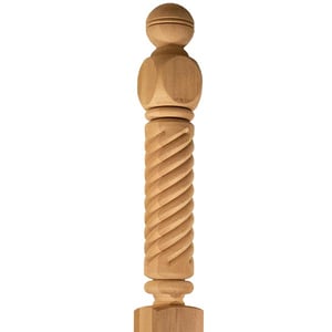 Rope Twist Ball Top Newel