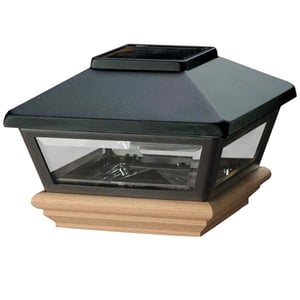 Low Profile Solar Post Light by Deckorators
