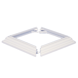 Square Two Piece PVC Post Skirt