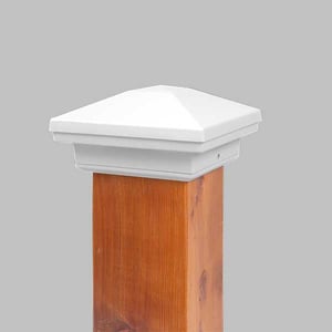 DekPro Effex Summit Pyramid Post Cap - White