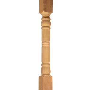 Traditional Newel Cedar - Closeup