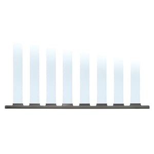 DekPro Prestige Bottom Rail for Glass On White Background