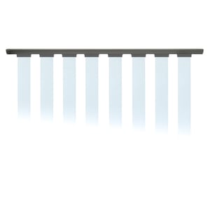 DekPro Prestige Top Rail for Glass On White Background